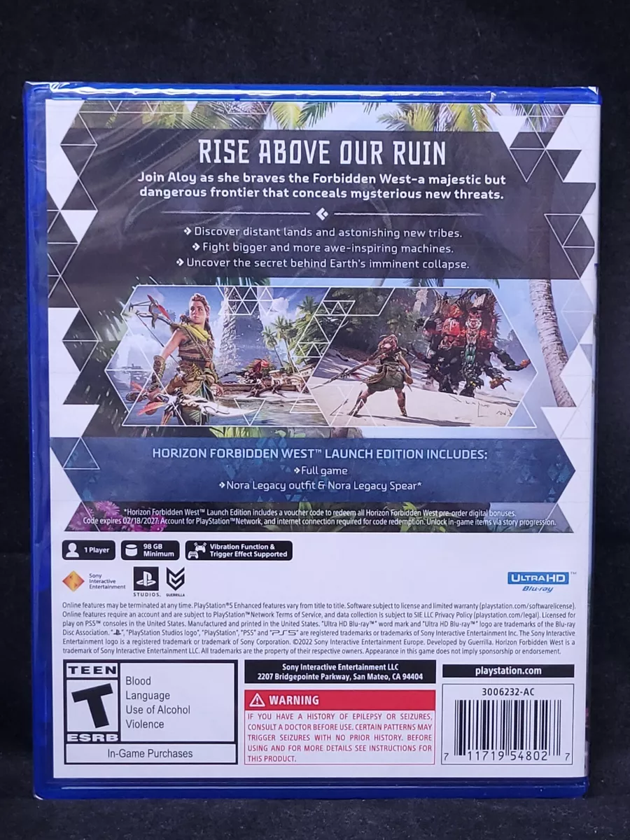 Horizon Forbidden West Launch Edition (Playstation 5/PS5) BRAND NEW  711719548027 | eBay