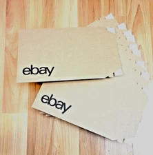 eBay Branded Cardboard Mailjacket Envelopes Black Logo 10 Count 5 x 7