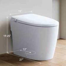 Smart Bidet toilet with Non-electric Dual Bidet,Powerful Flush ADA seat