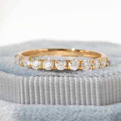 Eternity Ring Black Friday Wedding Band Deals Round Natural GH/SI