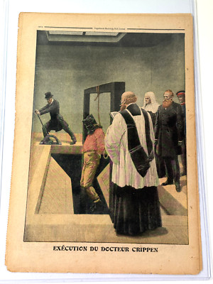 1910 Le Petit Journal Newspaper Murder EXECUTION crime DEATH COMPLETE 