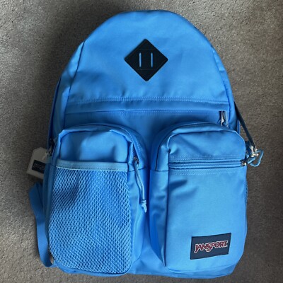 JanSport Bright Neon Blue Granby Backpack Bookbag Tote NWT | eBay
