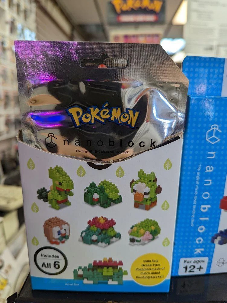 Pokemon Nanoblocks Mystery Grass Type - One Random Package