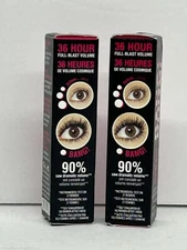 Benefit Volumizing Mascara Long Lasting Smudge Proof, 0.1oz Travel Size Lot of 2