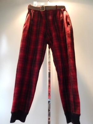 Woolrich Plaid belt 1960s/1970s woolrich plaid jacket with belt main image 4