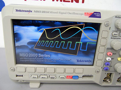 9504 TEKTRONIX MSO2014 MIXED SIGNAL OSCILLOSCOPE 16 CH MSO 100MHZ 
