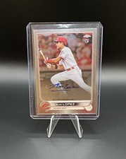 2022 Topps Chrome Alejo Lopez Rookie Auto RC Base Reds Autograph