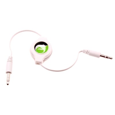 Retractable Aux Cable 3.5mm Adapter Car Stereo Aux-in Audio Cord for Tablets