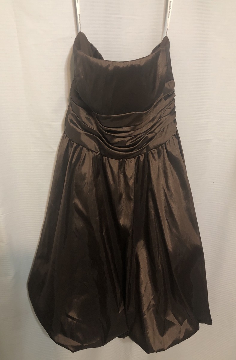 David Bridal Size8 Brown Gown Prom, Bridesmaid, Formal Strapless | eBay David Bridal Size8 Brown Gown Prom, Bridesmaid, Formal Strapless | eBay