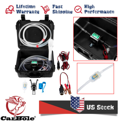 Standard 12V Fuel Transfer Pump Moves Gallons of Gas Per Hour for Preppers