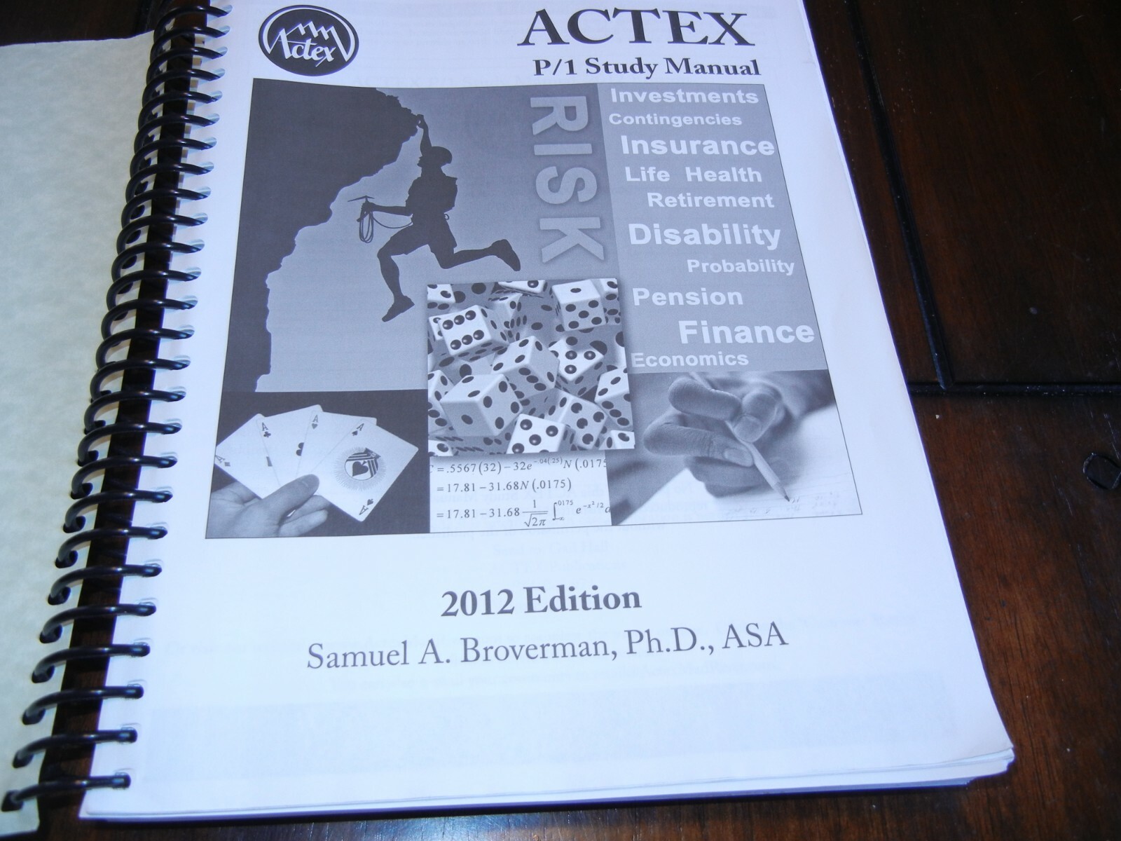 Buy Actex Study Manual Soa Exam P Cas 1 by Broverman (2011, Hardcover)  online | eBay