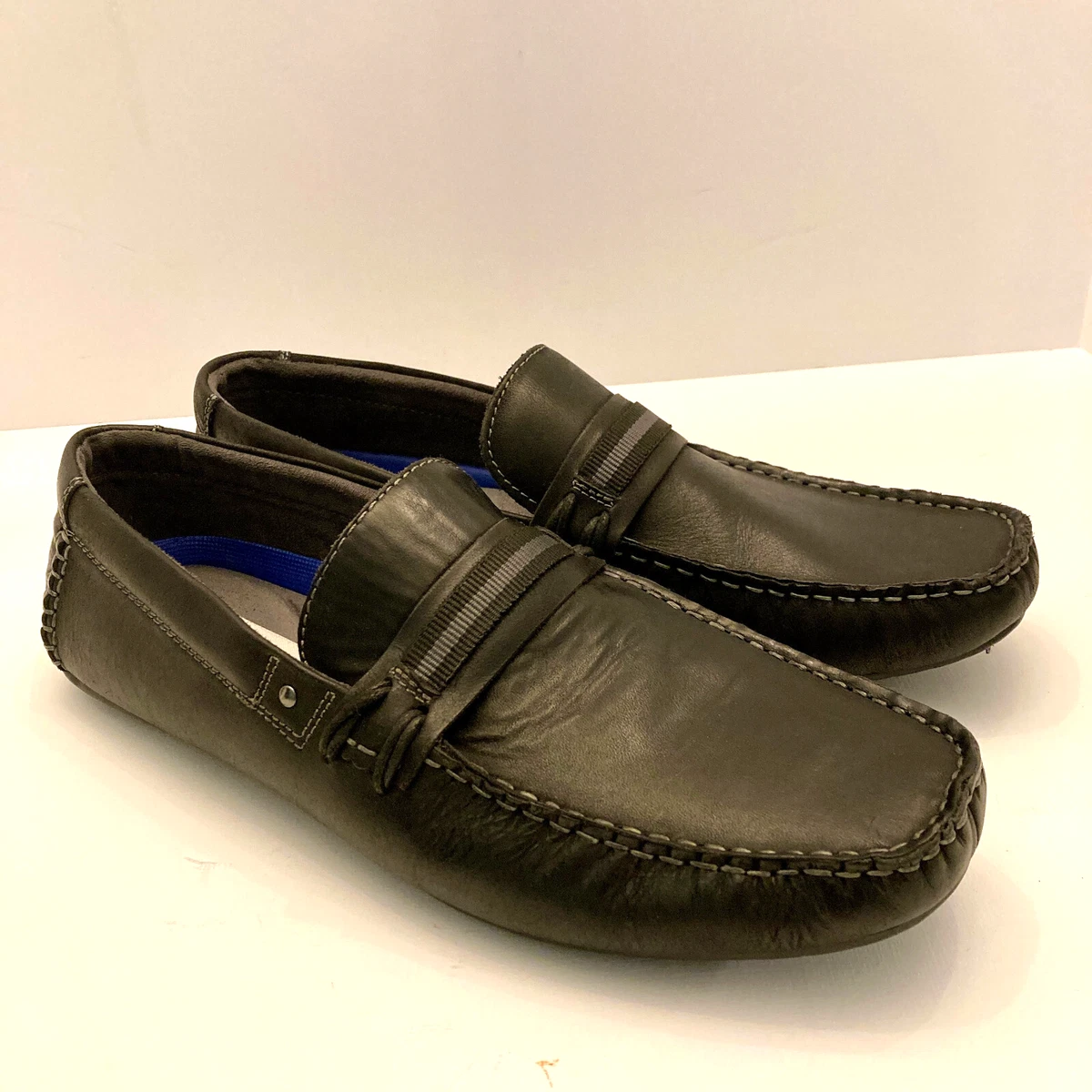 STEVE MADDEN NOVO BLACK LEATHER DRIVING MOCCASINS/LOAFER SLIP ON MENS SIZE 9. Steve Madden Donny Loafer - Free Shipping | DSW main image 4