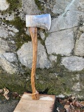 Collins Legitimus Vintage Axe On Beautiful Handmade Curly Walnut Handle