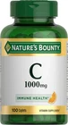 Nature's Bounty 1000mg Vitamin C Caplets 100 Count Immune Support Antioxidant