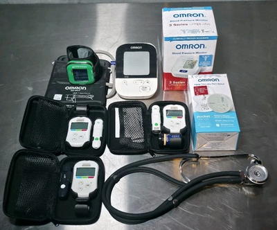 #ad Blood Pressure And Glucose Monitor Lot NEW amp; USED Everything In Working Order $94.99