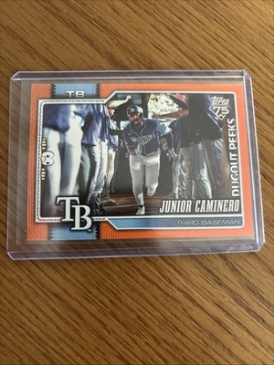2026 Topps series 1 junior Caminero Celebration Dugout Peeks /25 SP  #328