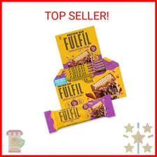 FULFIL Protein Snack Bars, Chocolate Peanut Caramel Flavored, Gluten Free with 1