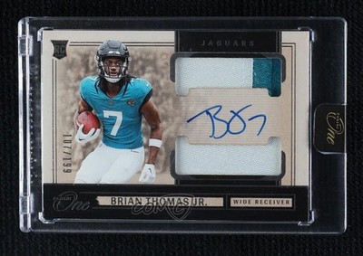 2024 Panini One 107/199 Brian Thomas Jr #33 RPA Rookie Dual Patch Auto RC v9t
