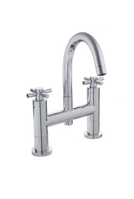 Hudson Reed Tec Kreuzkopf Wannenfüllarmatur Säulenmontage - Chrom TEX353