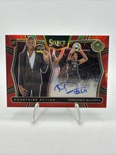 2025 WNBA Select Dominique Malonga Courtside Action Signatures RC Red Auto /99