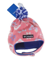 NWT Columbia Youth Frosty Trail II Earflap Beanie L/XL Hot Coral