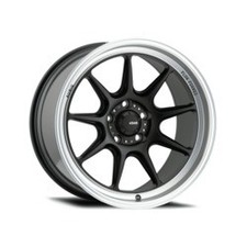 17x8 Konig 105MB Countergram Matte Black w/Machined Lip Wheel 5x120 (35mm)