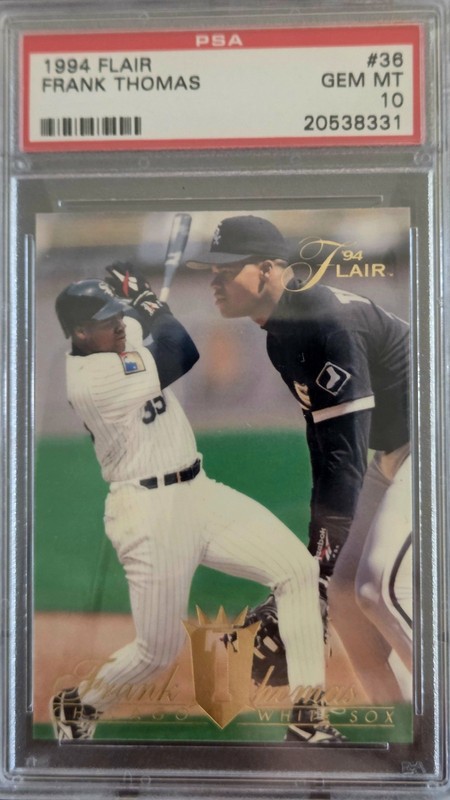 1994 Flair Frank Thomas #36 PSA 10 Gem Mint HOF Chicago White Sox