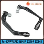 Black- For KAWASAKI NINJA ZX10R ZX14R Brake Clutch Levers Protector Guard Parts