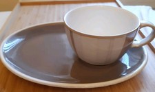 DENBY TRUFFLE LAYERS cup & saucer dish for 1. Snack/supper VERY GOOD CONDITION.