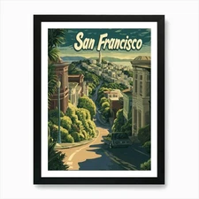 Aihrgdesign A Mid Century Modern Tr Framed Wall Art Poster Canvas Print Picture