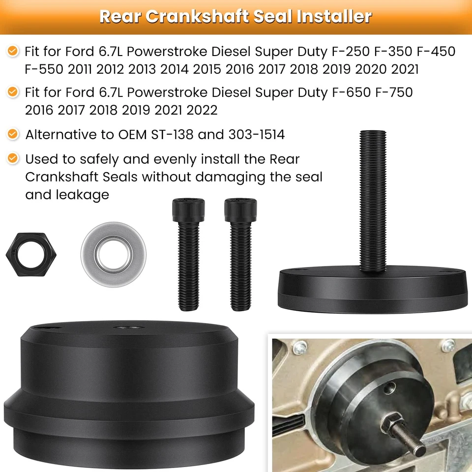 6.7L Front & Rear Crank Seal Installer Remover Master Set For Ford Powerstroke — 第 3/4 张图片