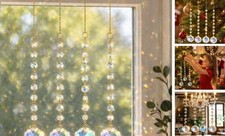 4Pcs Sun Catcher Crystals for Window Hanging, Crystals Prism Rainbow Colorful