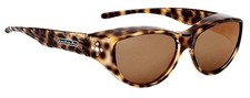 Jonathan Paul Polarized Fitover Sunglasses in Brown Cheetah with Brown Lenses...