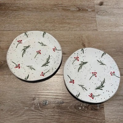 Potters Studio Stechpalme Mistel Beeren Beilagenteller festlich