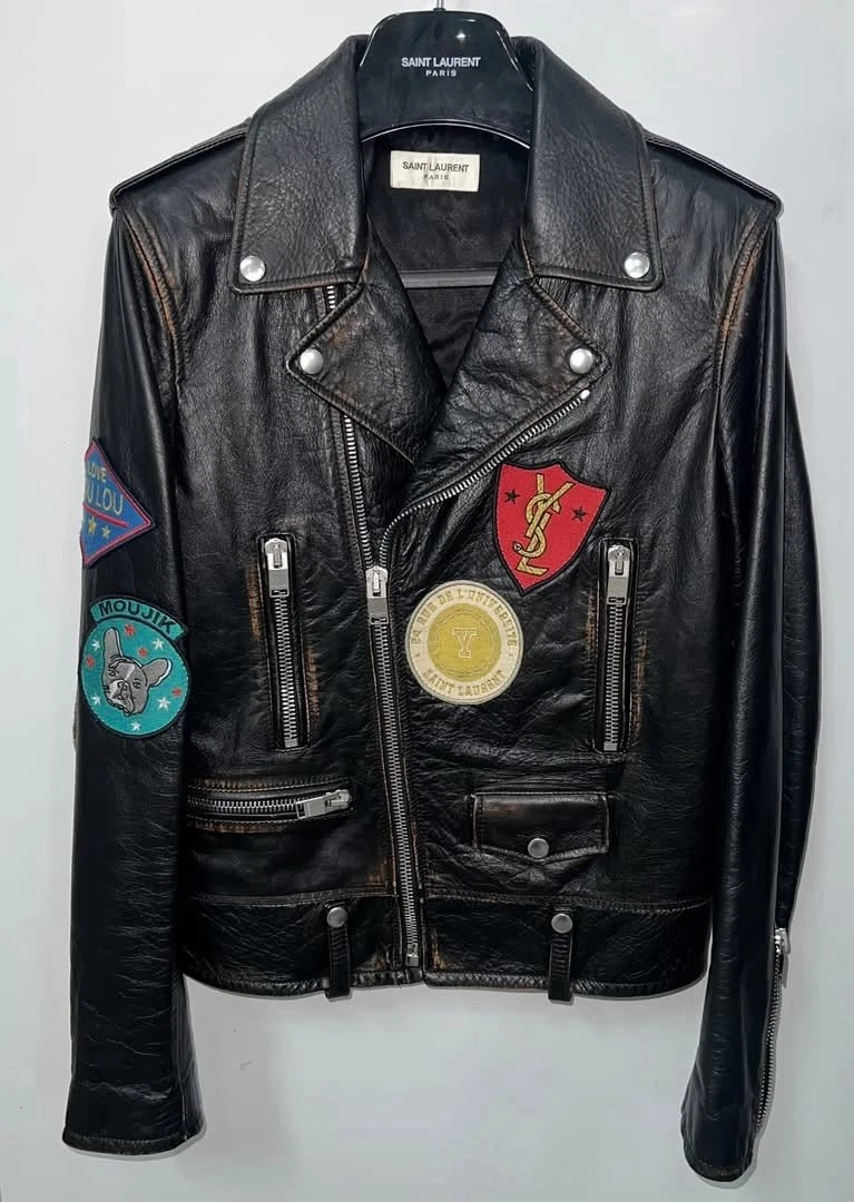 SAINT LAURENT L17 ブラッドラスター 44 SAINT LAURENT - サンローランパリ☆17SS L17ブラッドラスターレザー