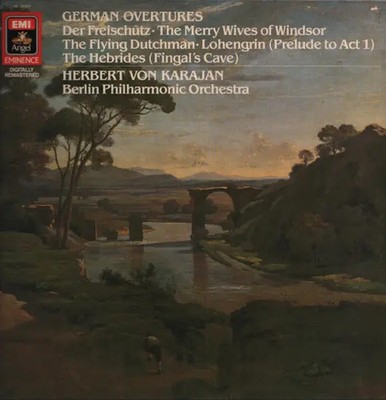 LP Wagner, Weber, Mendelssohn, a.o Herbert von Karajan - German Overtures