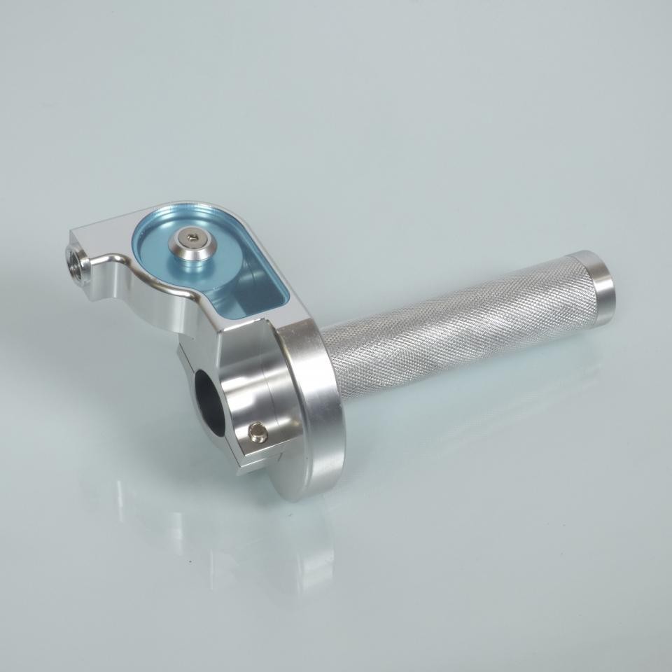 Poignée d accélérateur Mad alu silver universelle pour moto