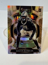 2025 Panini Select Kelvin Banks Jr. - Silver Prizm RC #42 - New Orleans Saints