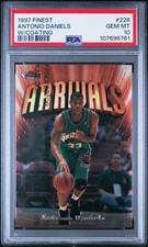 1997 TOPPS FINEST W/COATING #226 ANTONIO DANIELS ROOKIE RC PSA 10