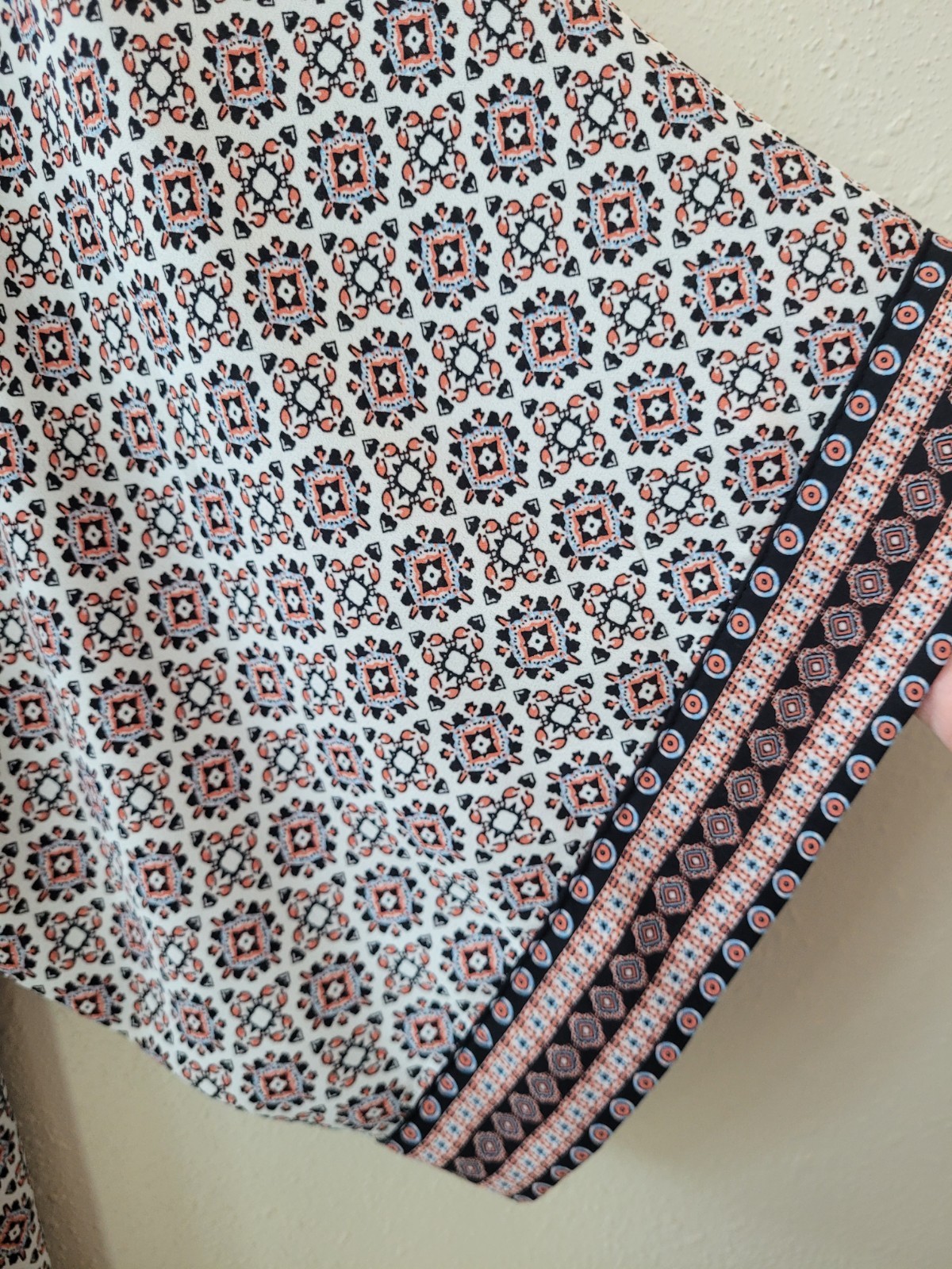 Pre-Owned MAX STUDIO 1X Patterned Open Front 3/4 … - image 4