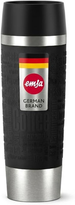 EMSA Travel Mug, Grande Thermobecher, 0,50 L Fassungsvermögen, Doppelwandige Vak