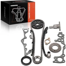 7PCS Engine Timing Chain Kit W/Sprocket & Tensioner & Guide Compatible with Tac