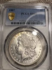 1887 Morgan Silver Dollar $1 PCGS MS63