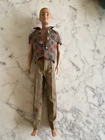Vintage 1960 Mattel California flocked blond hair Ken Doll original clothes