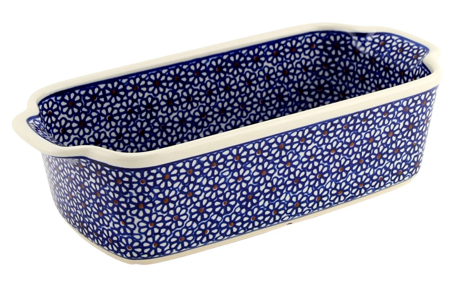Polish Pottery Market Non-Stick Loaf Baker by Zaklady Boleslawiec 1.25 Quarts