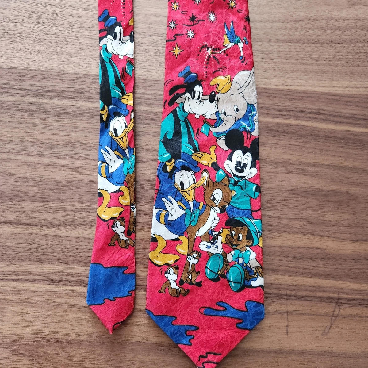 Disney Men's Novelty Character Tie One Size Red Multi