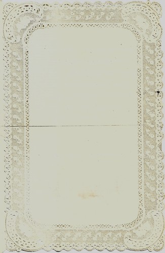 1895 Voeux du Nouvel An, papier finement découpé en dentelle, daté de Paris - Photo 5 sur 6