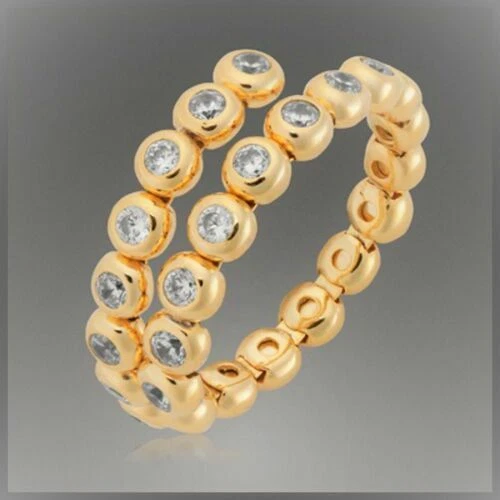 Echtschmuck-Ringe aus Edelstein Zirkon für die Verlobung