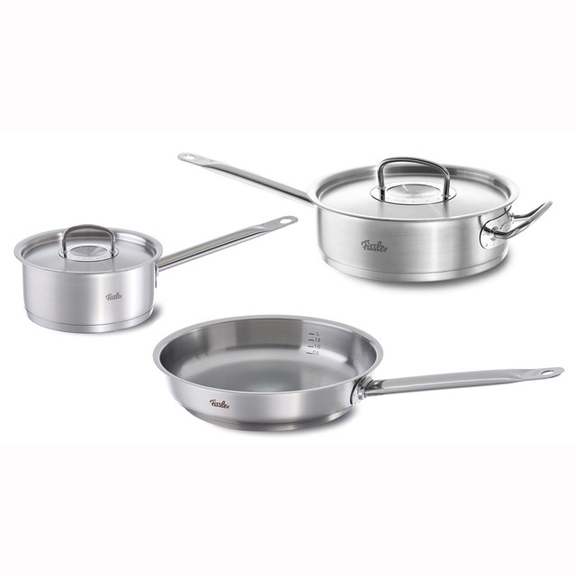 Fissler 5 pc Original Profi Stainless Steel Cookware Set eBay