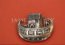 *RETIRED*  JAMES AVERY  LARGE 1 3/4" STERLING SILVER NOAHS ARK  PENDANT OR PIN